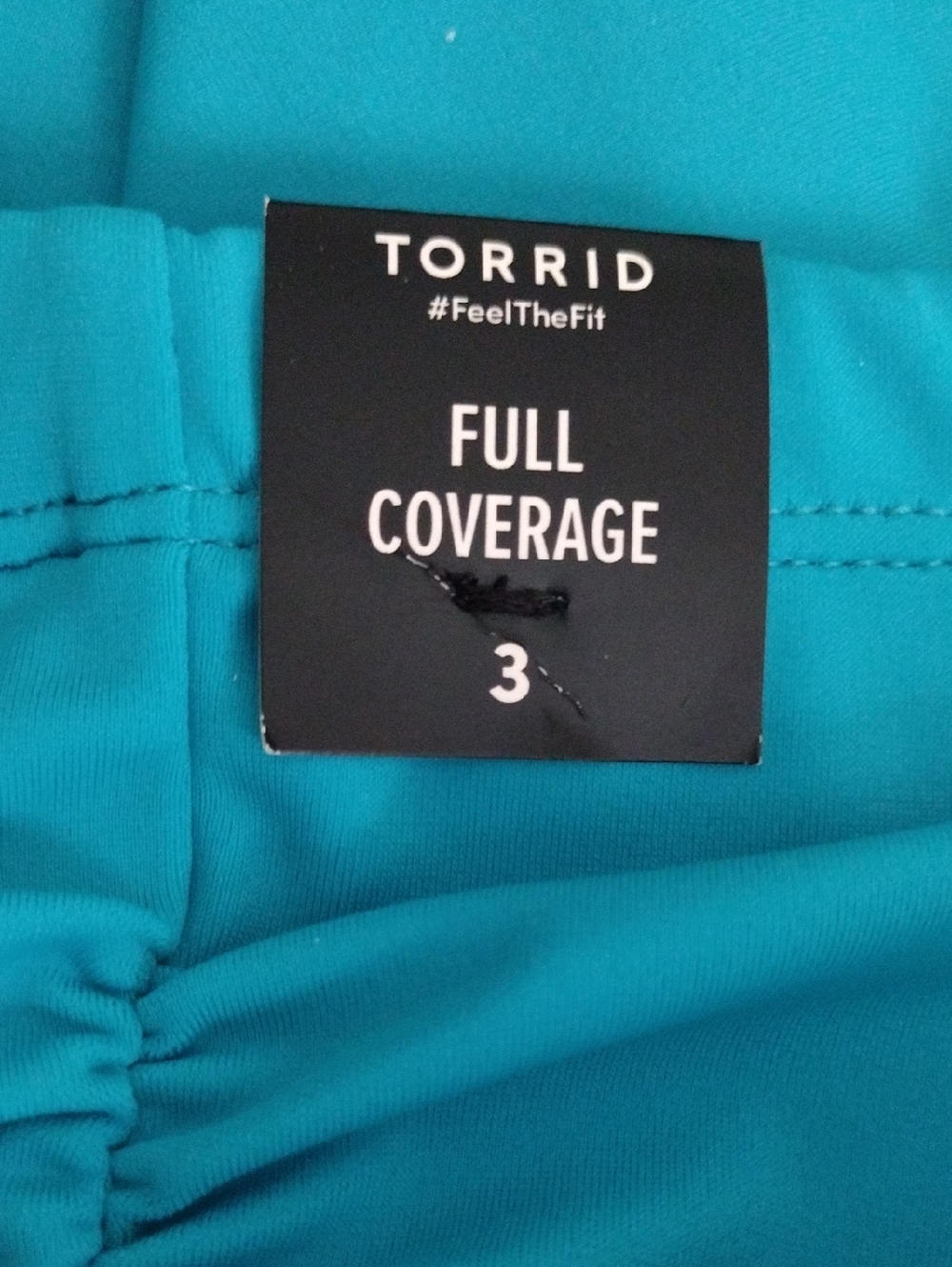 Torrid Teal Ruffled Flounce Bikini Top & High-Waist Bottoms Swimsuit Set 3X Nwt - Picture 3 of 4